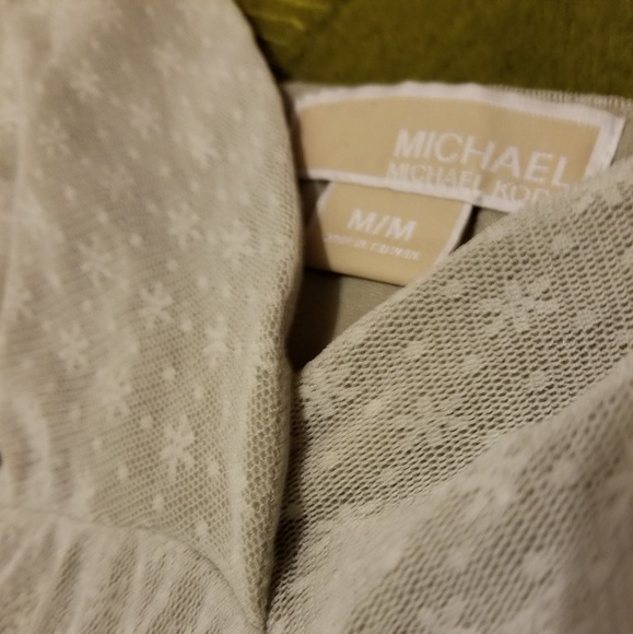 SOLD..MICHAEL KORS Babydoll Lace Tank Top-M - Picture 3 of 3